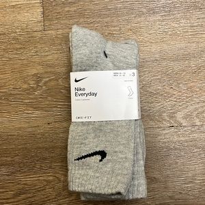 Men’s Nike Socks Gray 3 Pack